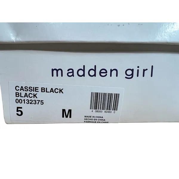 Women’s Madden Girl Cassie Size 5 Strappy Platform Sandals Black NWT - Image 6