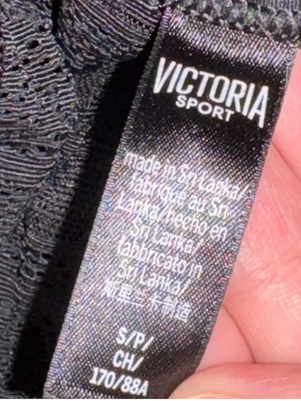 Victoria's Secret sport vsx Victoria sport Black Mesh tank top sleeveless shirt - Image 3