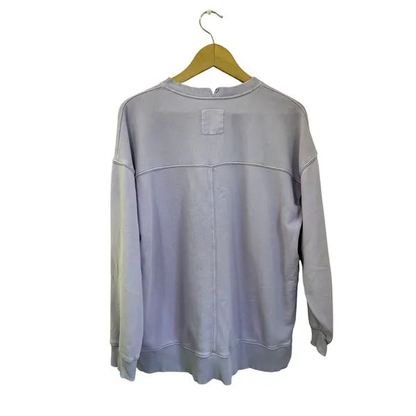 Aerie Oversized Graphic Sweatshirt‎ Purple Cozy Casual Pullover Size S Trendy - Image 2