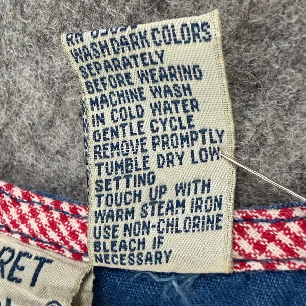 Vintage Koret‎ City Blues Petites Denim Dress Blue Novelty Patriotic Picnic Sz M - Image 12