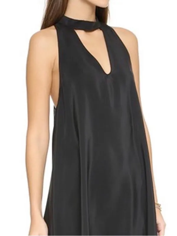 NEW Amanda Uprichard black sleeveless mini dress size small women’s designer - Image 3