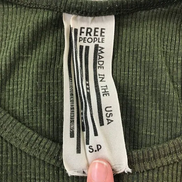 Free People Women Size Small Green Racerback Long Beach Tank Top - Image 5