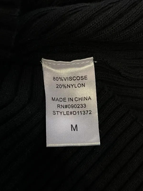 Windsor Dress Womens Medium Black Ribbed Knit Mock Neck Bodycon Sweater Mini - Image 10
