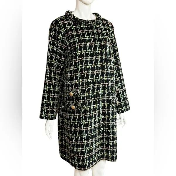 Tuckernuck Holly Tinsel Tweed Long Sleeve Jackie Dress Size Large. A1 - Image 7