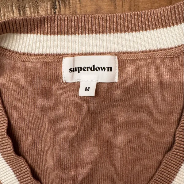 SUPERDOWN Bonnie‎ Varsity Sweater Vest - Image 3