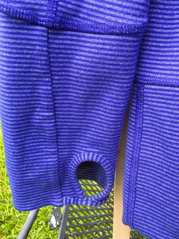 Lululemon In Stride Jacket Magenta Purple zip up Logo sz 6 - Image 4