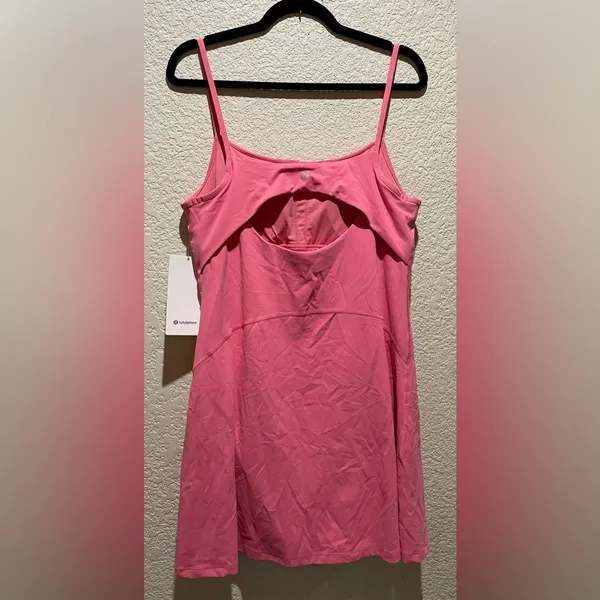 Lululemon NWT Align Cami Strap Dress Sakura Pink Shorts Underneath Size 14 - Image 6