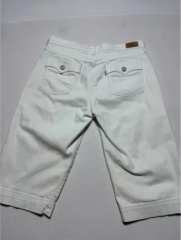 Levi’s 515 Capri Women’s Size 6 White Stretch Denim Cropped Jeans - Image 4