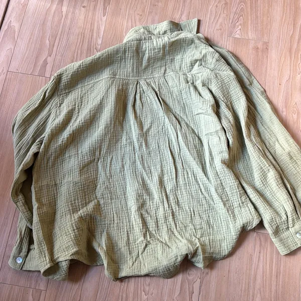Princess Polly Light Olive green button up  Shirt - Image 3
