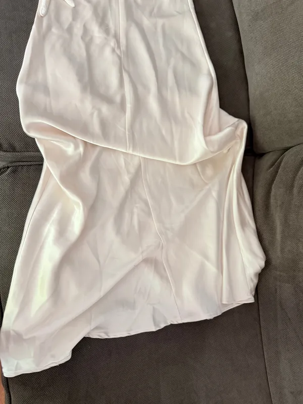 Off white silky dress Size XS - Image 2