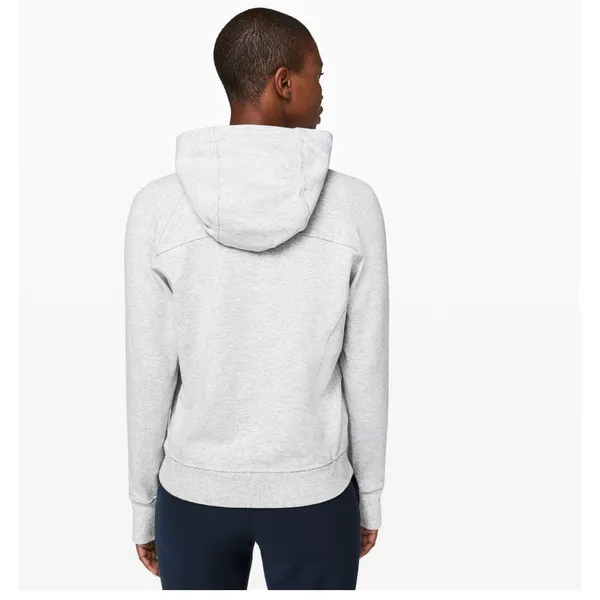 Lululemon Scuba Pullover Heathered Core Ultra Light Grey Size 10 - Image 2
