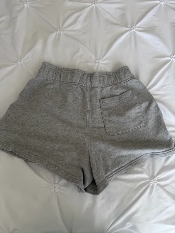 aerie Light Gray Athletic Lounge Shorts - Image 3