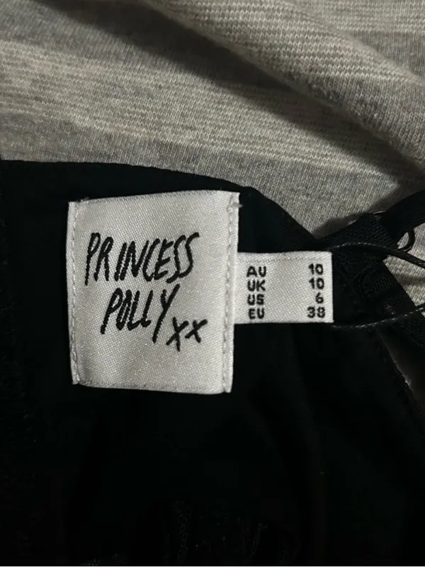 Princess Polly Black Sheer Sparkle Cami Top - Image 3