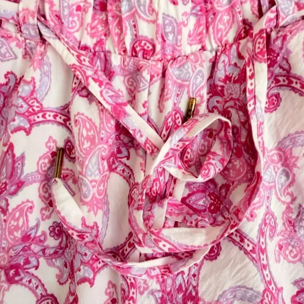 Honeydew Coastal Cozy Pajama Pants Tie Pink Lady Paisley SZ M #2617 - Image 9