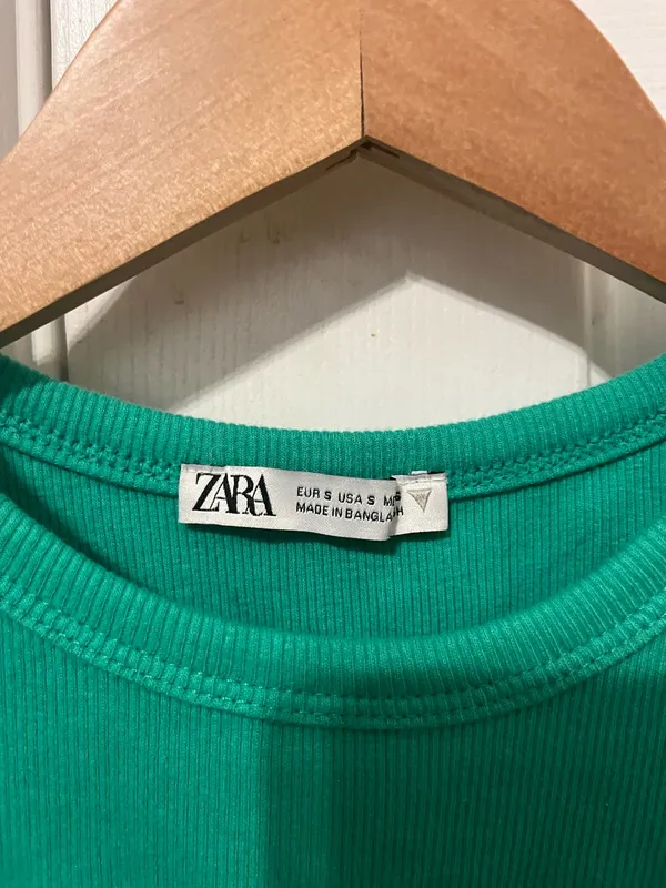 Zara green crop top - Image 2