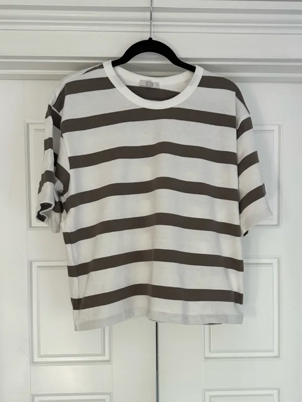 AYR The Practice Tee Stripe Dime Knit, XL - Image 2