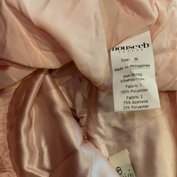 NWOT House of Cb Amaris Ballerina Pink Baby Doll Mini Dress sz M - Image 7