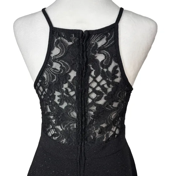Three Pink‎ Hearts Glitter Lace Dress Juniors L Whimsigoth HoCo Party Wedding - Image 10