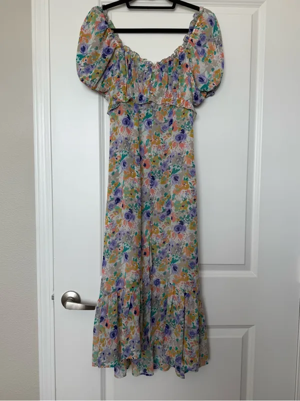 ASTR The Label floral cottagecore maxi dress | Button detailing XS - Image 2