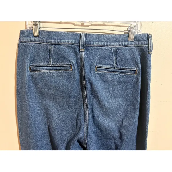 J.Crew 96 Flare Jeans 29 Blue NEW High Rise Patch Pocket RE-96-IDG - Image 13
