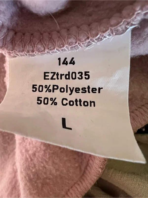 Trendy Queen Pink Quarter-Zip Fleece Mock Neck Sweatshirt Large - Image 8