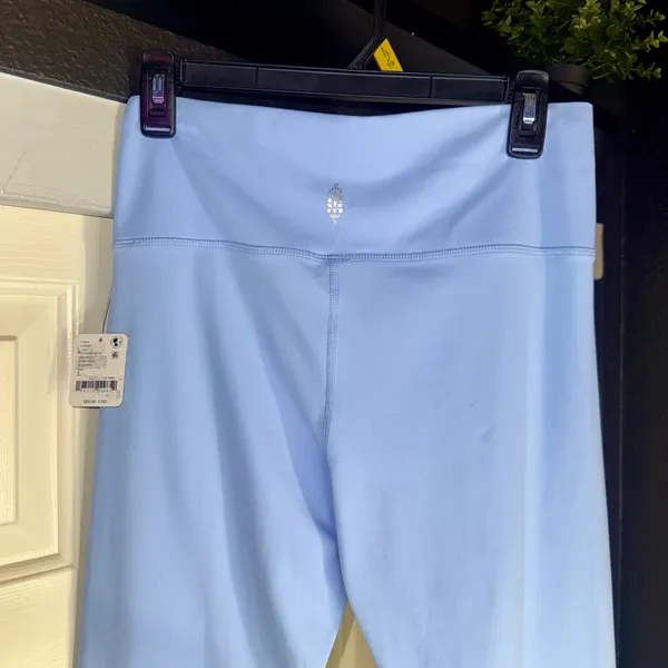 Free People NWT Never Better High Waist Leggings Size L Oxford Blue $98 Retail - Image 4