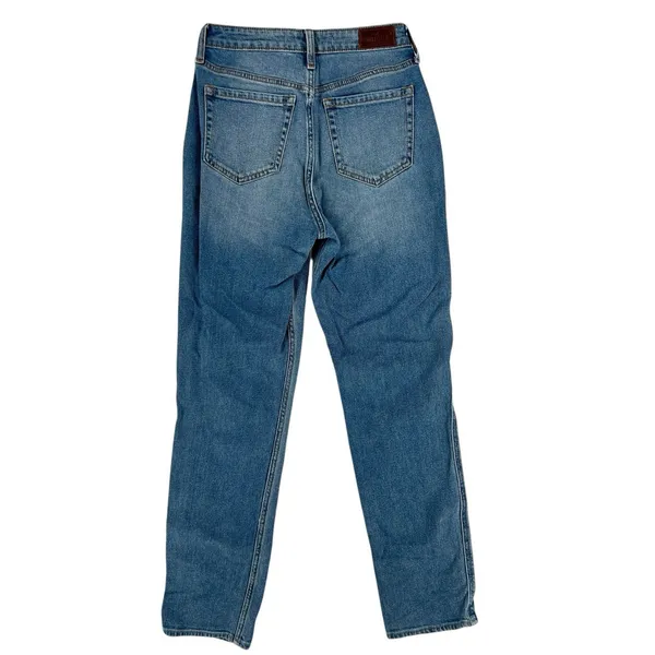 Hollister Ultra High Rise Mom Jean Womens Size 27 Light Wash‎ Denim Tapered Leg - Image 2