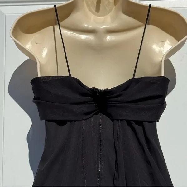 Betsy & Adam by Jas Lene Black Maxi dress Evening Gown Size 6 Petite - Image 10