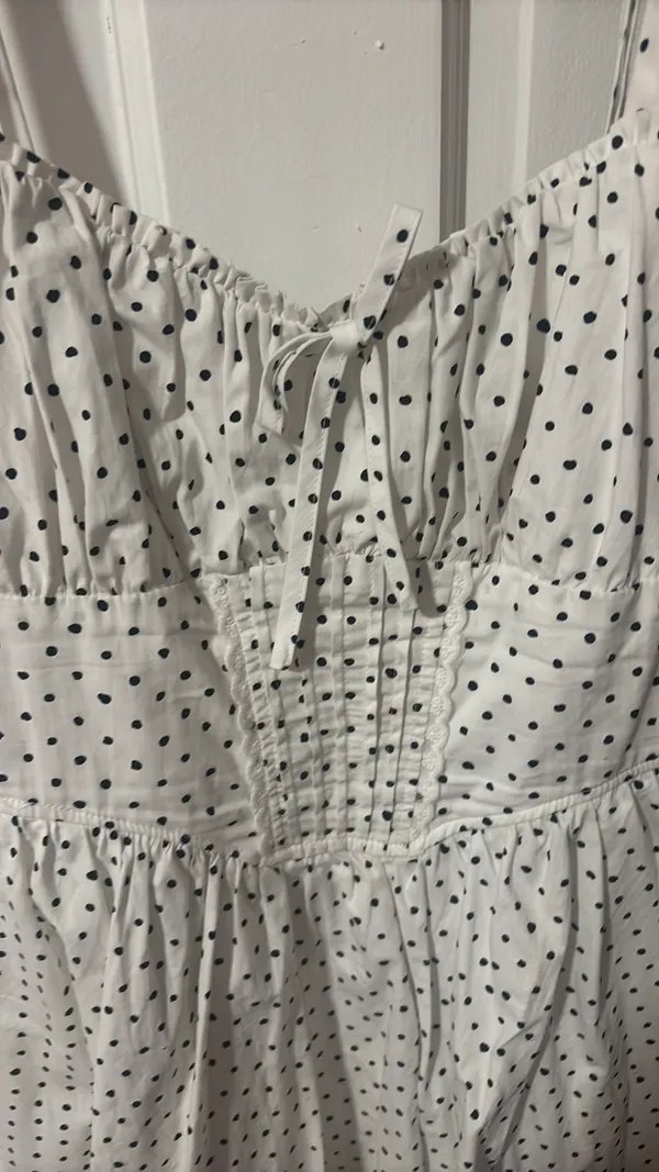 Altar'd State Polka Dot Dress White - Image 8