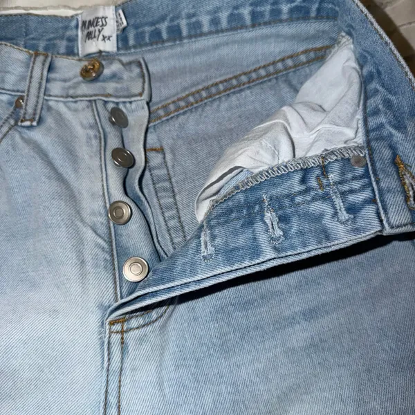 Princess Polly Light Wash Jeans High-Rise wide leg - Image 3