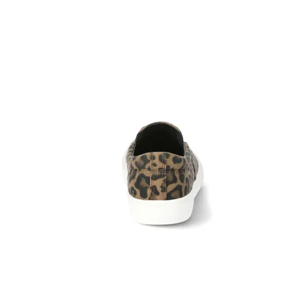No Boundaries Womens Leopard Twin Gore Canvas Slip On Memory Foam Sneakers 7.5W - Image 4