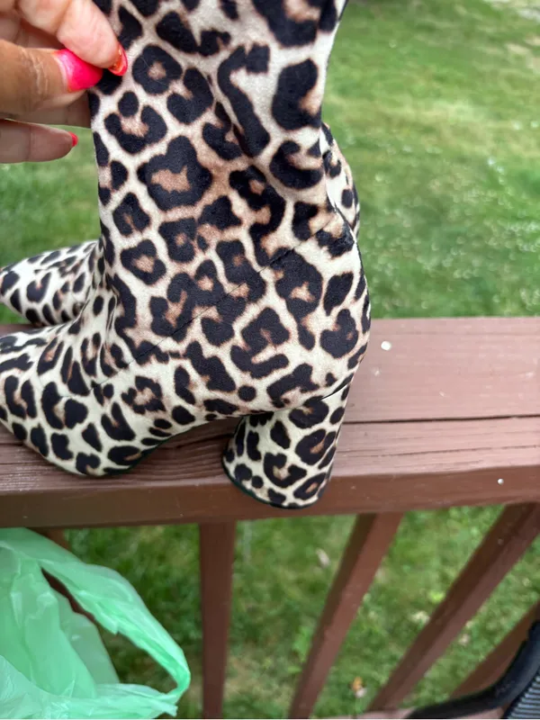 Steve Madden Leopard Print Ankle Booties - Image 5