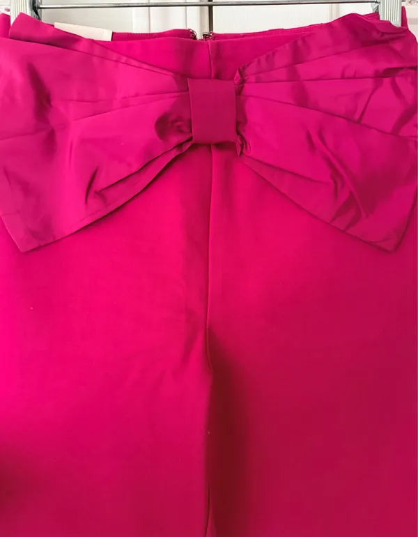 Anthropologie Maeve The Colette Bow-Waist Crop Wide-Leg Pants, Size 26 - Image 8