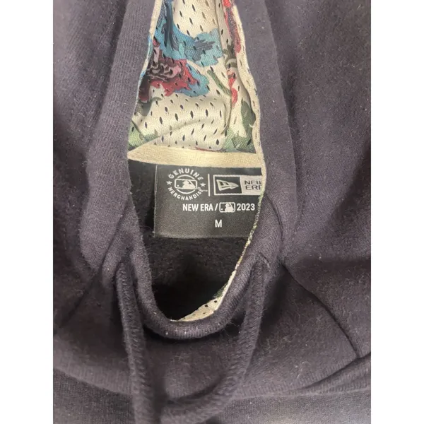 Atlanta Braves New era floral Spellout hoodie embroided Navy baseball spring M‎ - Image 8
