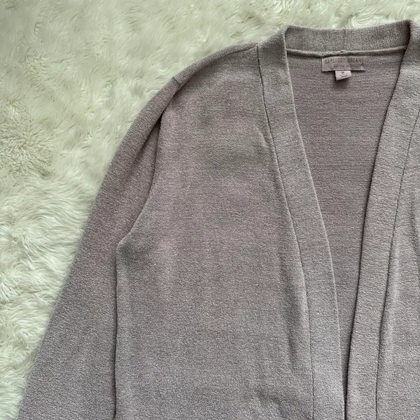Barefoot Dreams Cardigan CozyChic Lite® Santa Monica Cardi Long Open Front M - Image 5