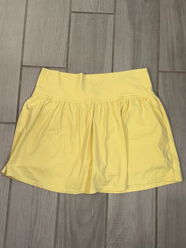 JoyLab Yellow V-Waist Circle gold/tennis Skirt - Image 4