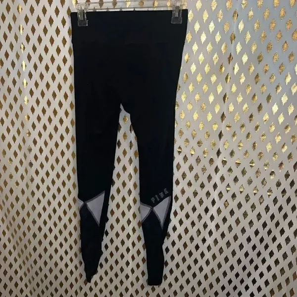Victoria’s Secret PINK yoga pants leggings sheer and fishnet detail size XS - Image 6