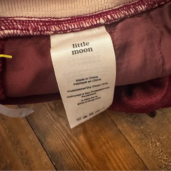 LITTLE MOON‎ | ARITZIA Satin Sweatpants Red - Image 6