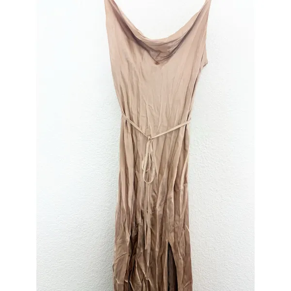 Shona Joy La Lune Bias Cowl Maxi Dress in Desert Rose Satin Size 4 Cocktail - Image 10