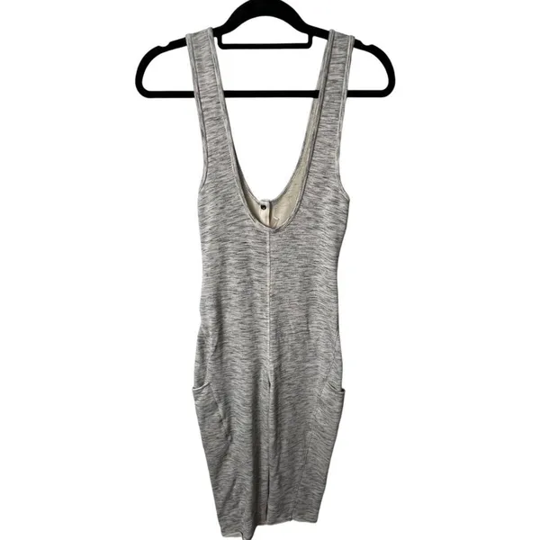 Free people cross court one piece‎ jump suit heather gray women’s size XS - Image 2
