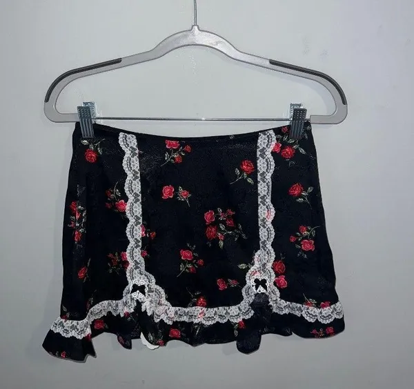 For Love & Lemons Black Mini Skirt - Image 2