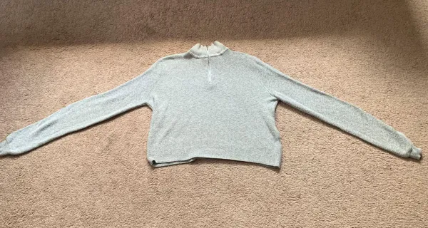 Brandy Melville Cropped Quarter Zip Sweater - Image 2
