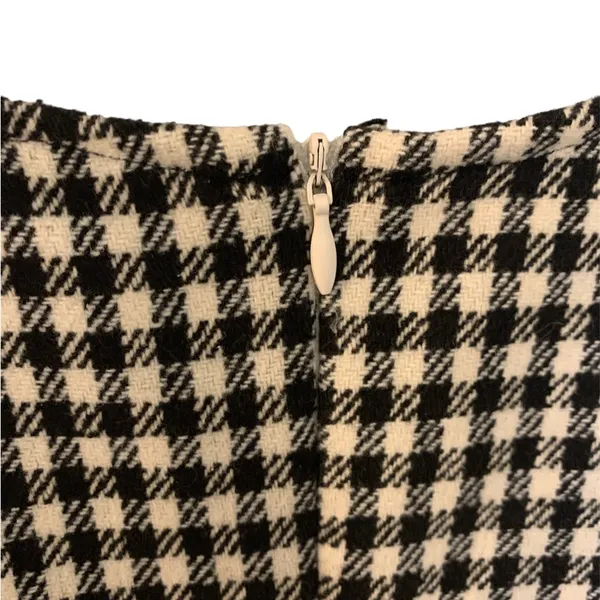 SheIn Gingham Checkered Black & White Summer Mini Dress - Image 4