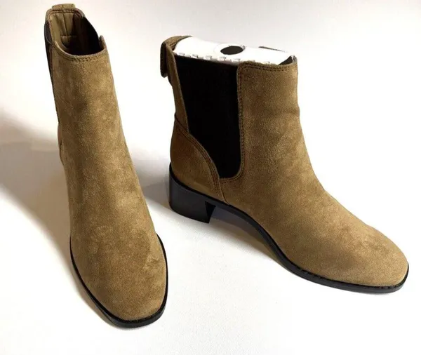 J. Crew Size 7.5 Sueded Chelsea Boots in Rich Coffee Brown - Image 6
