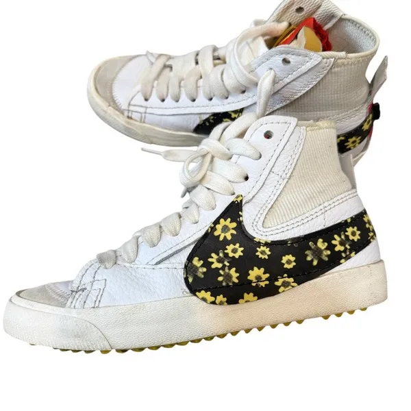 Nike Blazer women's 9 mens 7.5 Mid 77 jumbo sunflower sneakers 2667 - Image 12