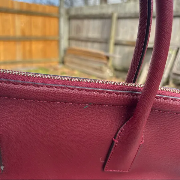 Kate Spade‎ Cameron Street Margot Red/Maroon Saffiano Leather Satchel - Image 8