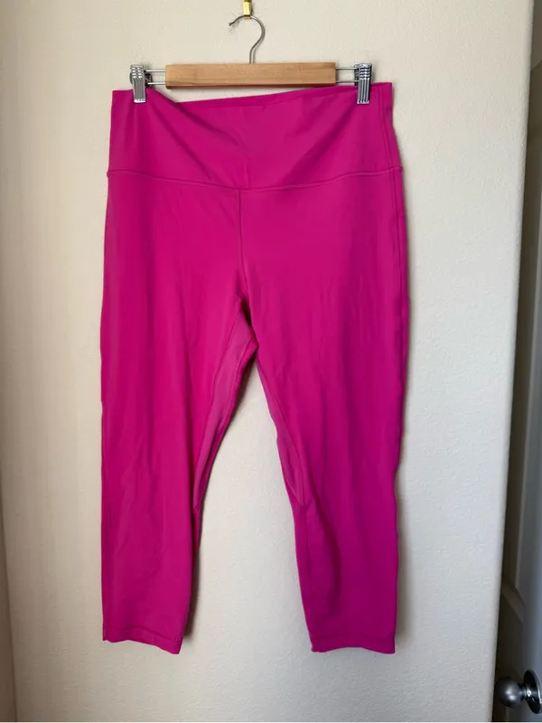 Lululemon Align High-Rise Crop 23" Sonic Pink Size 14 - Image 3