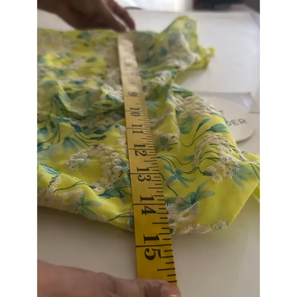 LOST + WANDER Sunbloom Eyelet Floral Maxi XS Dress Yellow + Free Necklace - Image 5