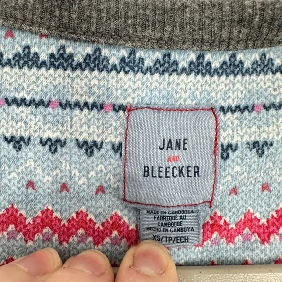 Jane and Bleeker XS Gray Peppermint Candy Print One Piece Pajama‎ Jumpsuit - Image 8