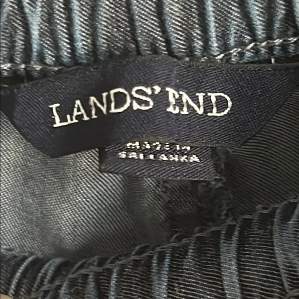 Lands’ End Women’s Casual Chambray Drawstring Ankle Pants - Image 5